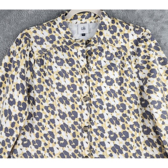 Cabi Shirt Jacket Womens Small Leopard Print Casual Button Up Long Sleeve - Picture 6 of 11